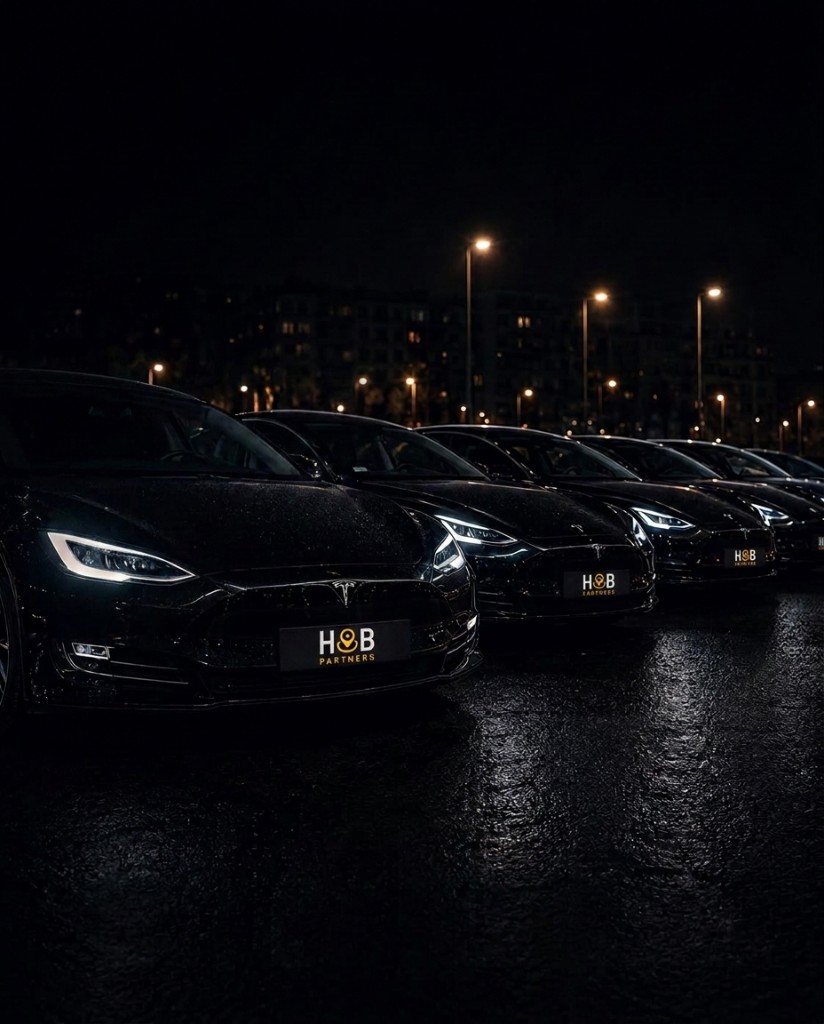 Kraków's largest Tesla fleet